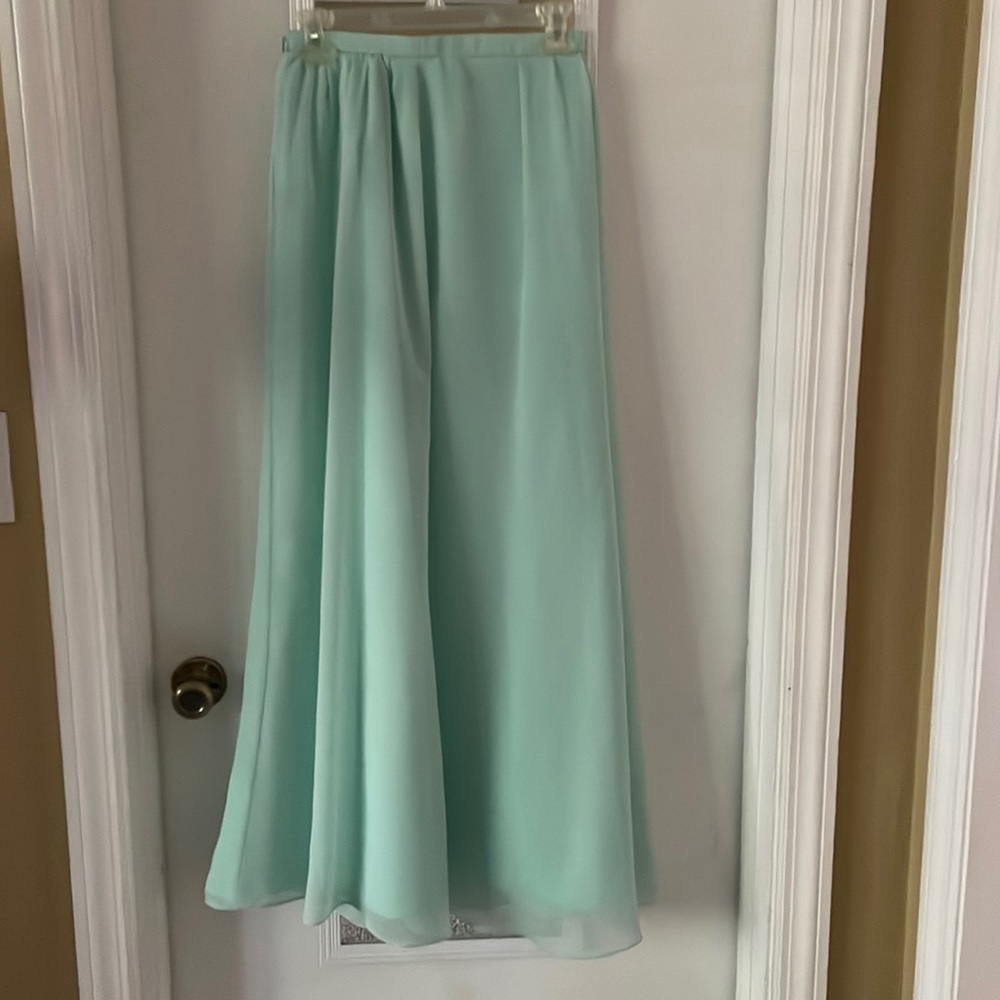 *CLOSET CLOSING* Mint Chiffon Maxi Skirt